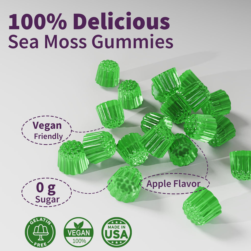Sea Moss Supplement 5000mg, Sugar Free Sea Moss Gummies, Irish Sea Moss EnvyDealBuy Supplements Australia