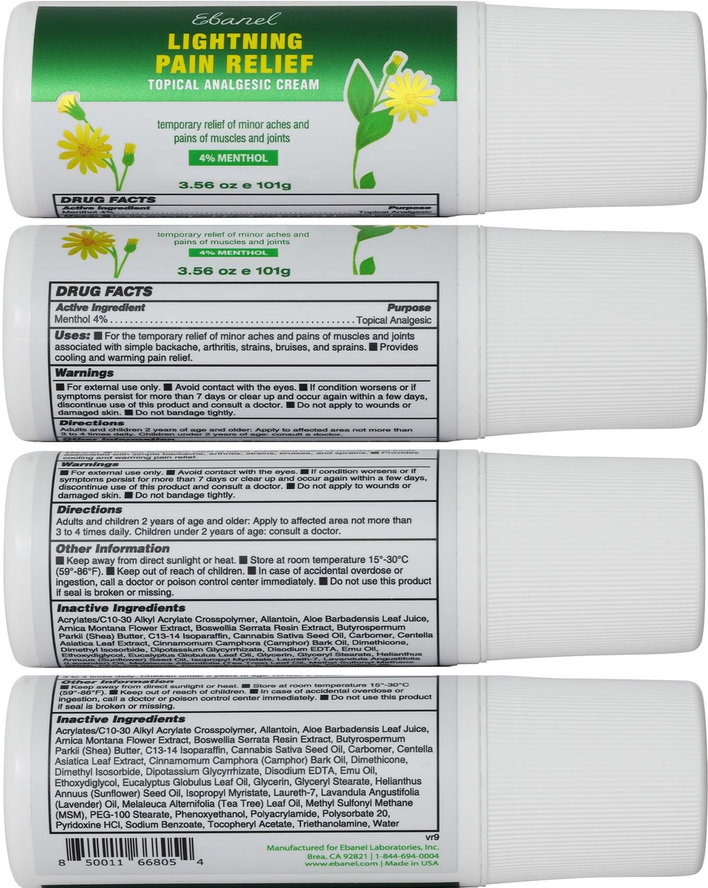 Ebanel Pain Relief Roll On for Arthritis, Foot, Back, Joint, Neck, Strains & Sprains with Menthol, Camphor, Arnica, Emu Oil, MSM, Boswellia, Targeted Muscle Pain Relief Roll On Ebanel buy supplements Au