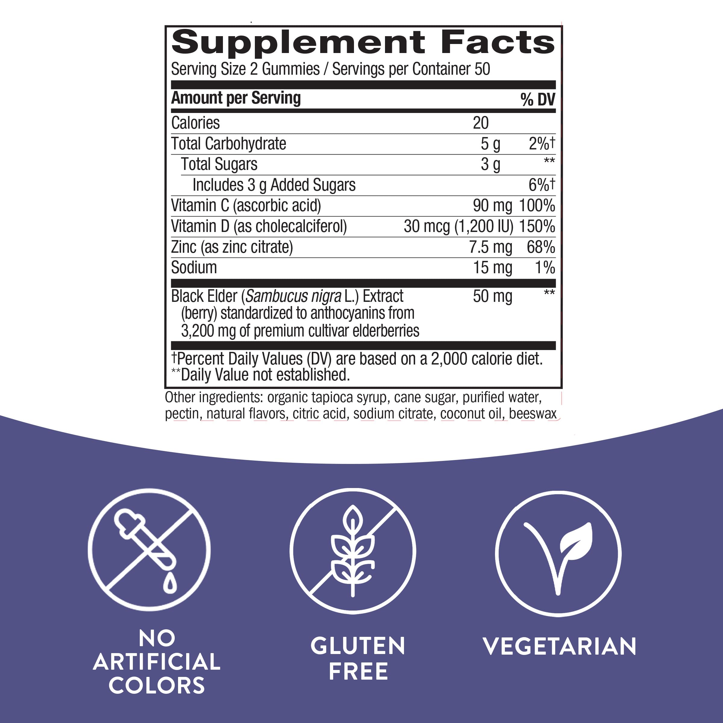 Nature's Way Sambucus Elderberry Gummies - Immune Support Supplement for Kids Nature's WayBuy Supplements Australia