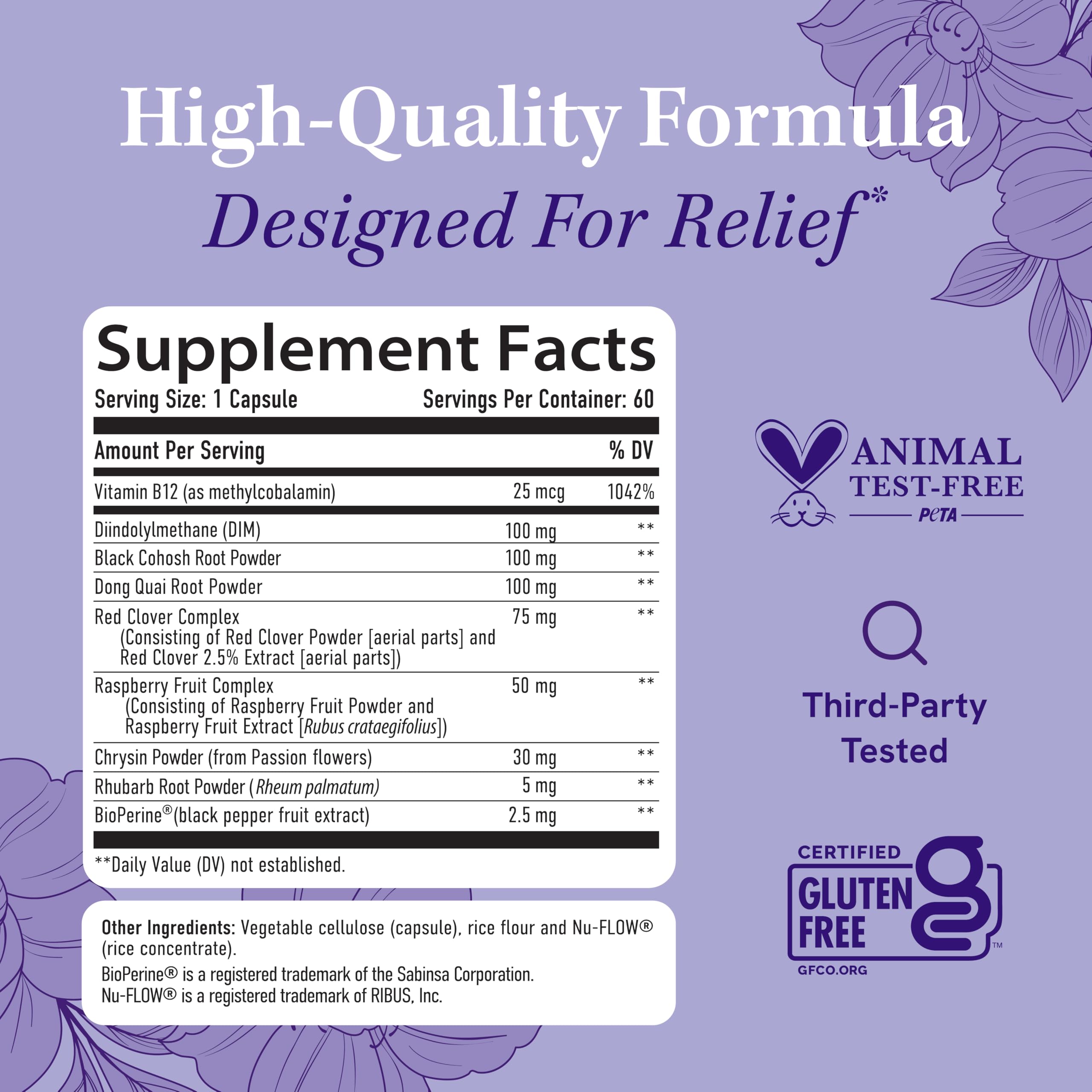Menopause Supplements for Women Hot Flashes & Night Sweats | Hormone Balance, Menopause Relief for Women & Perimenopause Support | With Black Cohosh, DIM & Red Clover | 60 Ct (2 Month Supply) SMNutritionBuy Supplements Australia