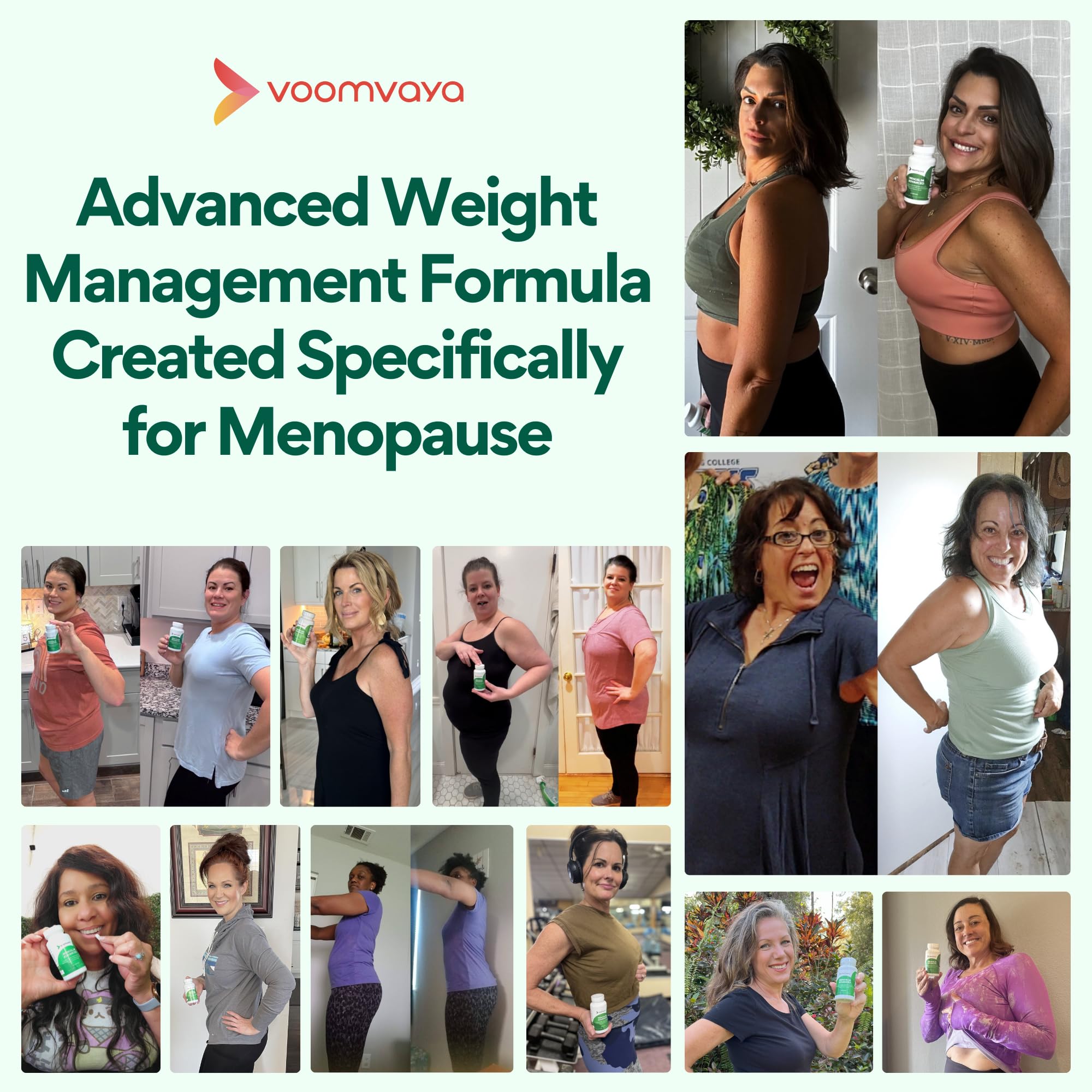 VoomVaya MenoSlim Advanced Menopause Weight Loss for Women – Menopause & Perimenopause Supplement for Women – Supports Healthy Metabolism & Overall Wellness – 60 Capsules VoomVayaBuy Supplements Australia