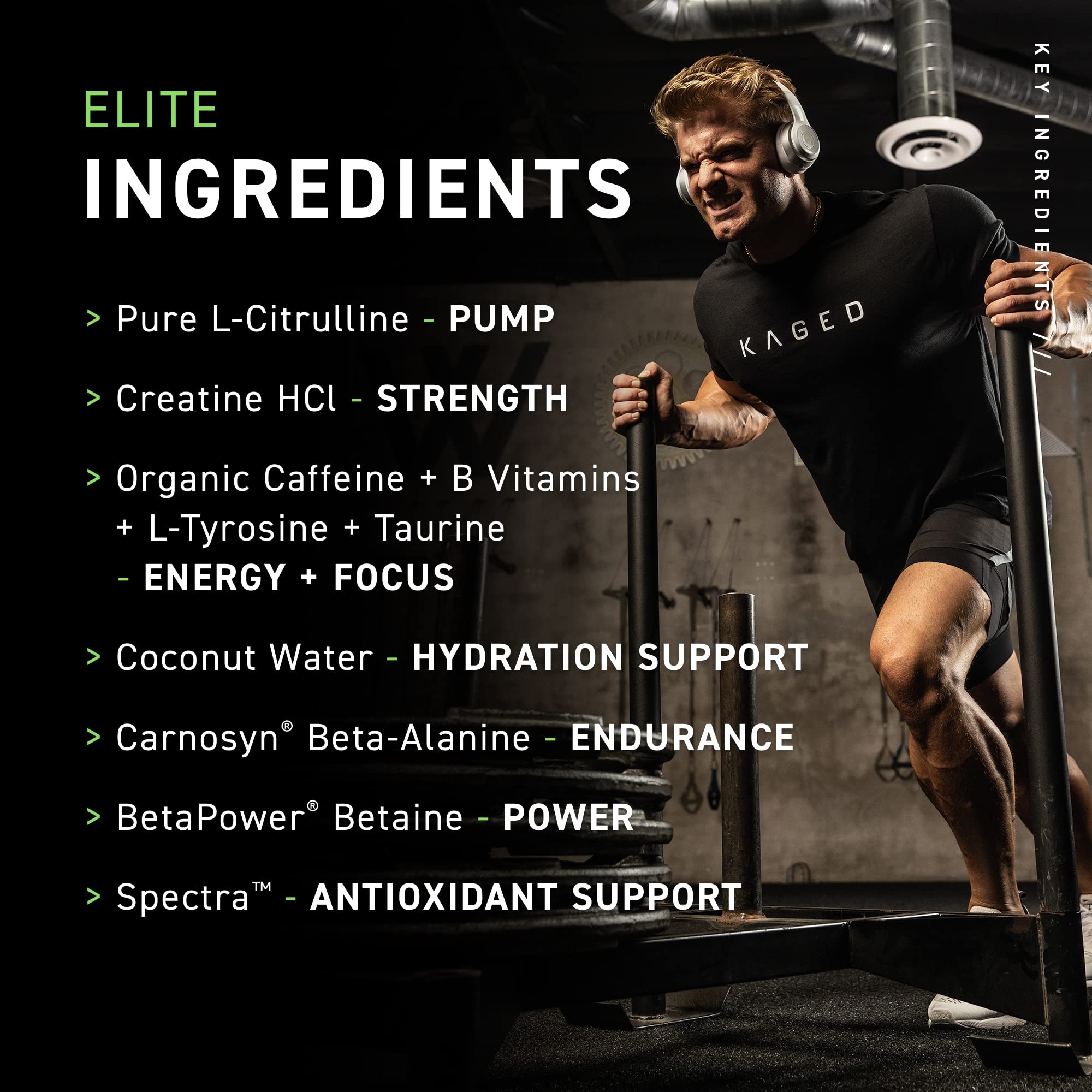 Kaged Original Pre Workout Powder | Berry Blast | Pre-Kaged | Formulated with Creatine KagedBuy Supplements Australia