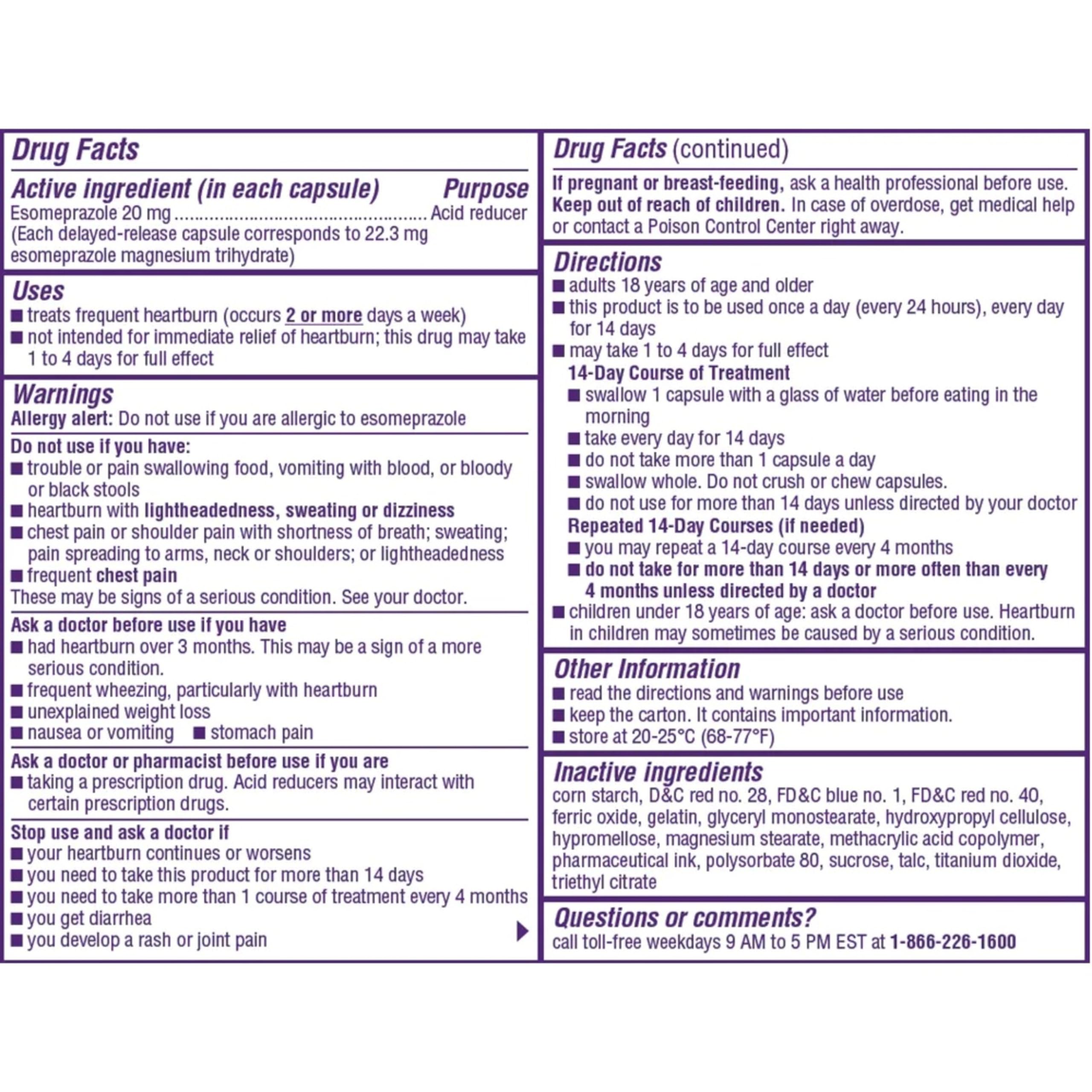 Nexium 24HR Acid Reducer Heartburn Relief Capsules for All-Day and All-Night Protection from Frequent Heartburn, Heartburn Medicine with Esomeprazole Magnesium - 42 Count Nexium buy supplements Au