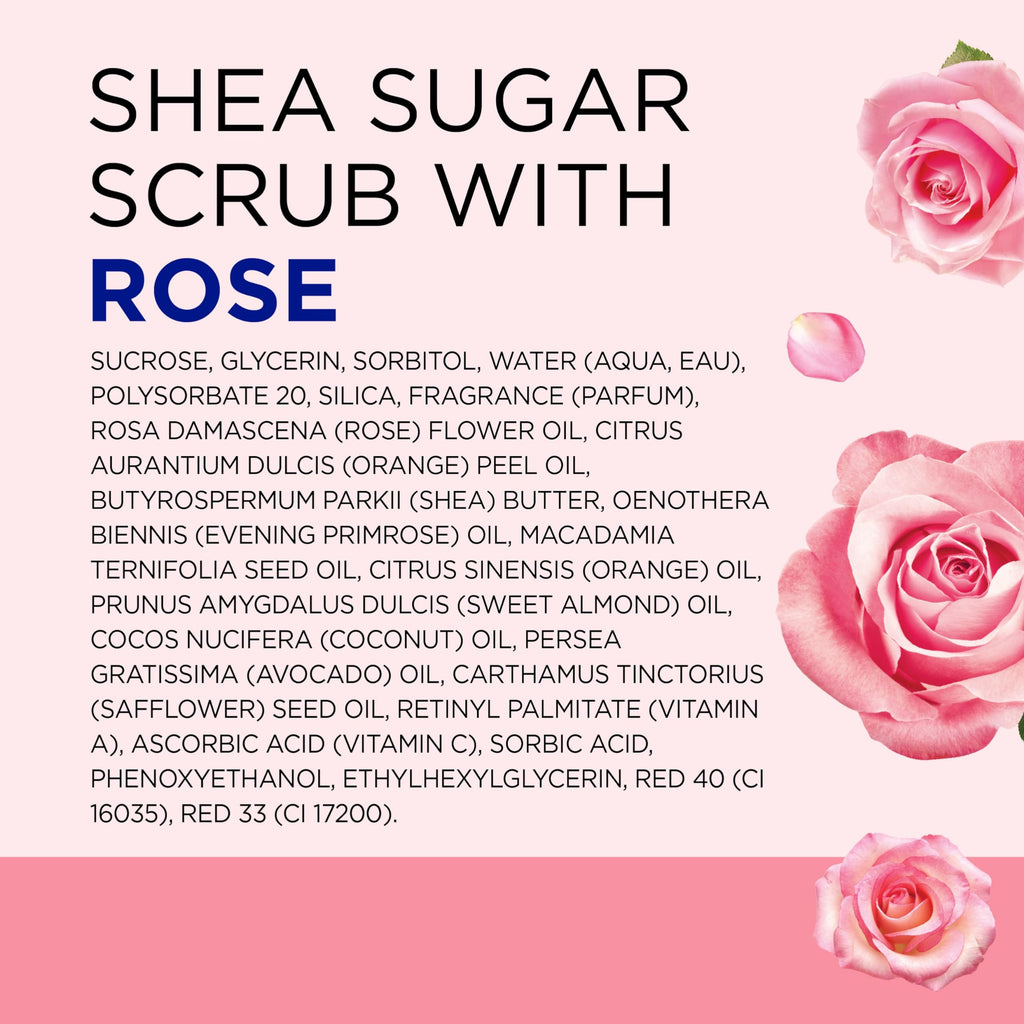 Dr Teal's Shea Sugar Body Scrub, Rose with Essential Oil, 19 oz (Pack of 3) Packaging May Dr Teal'sBuy Supplements Australia