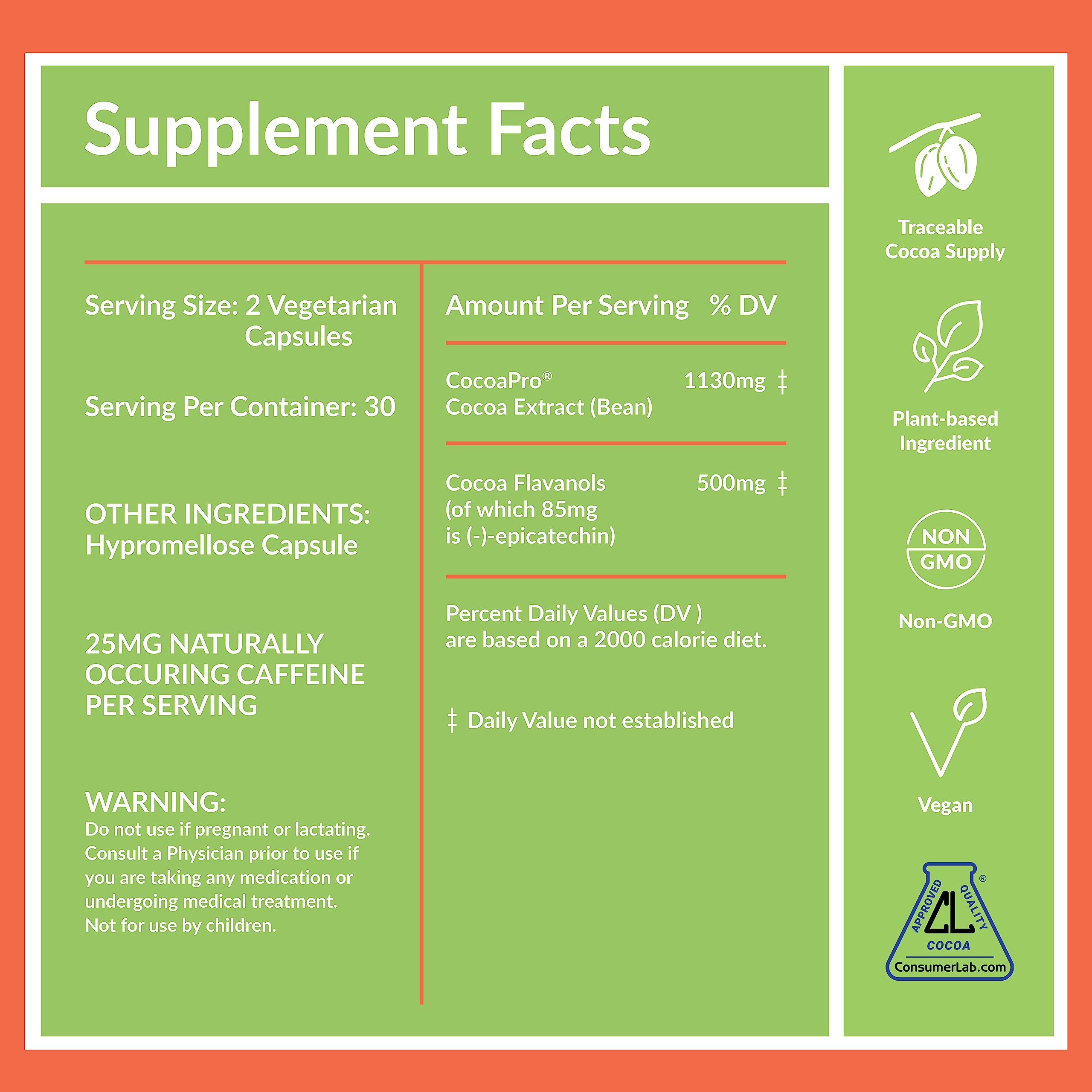 CocoaVia Cardio Health Supplement, 30 Day, 500mg Cocoa Flavanols, Support Heart Health CocoaViaBuy Supplements Australia