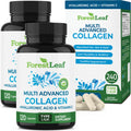 ForestLeaf Multi Collagen Pills with Hyaluronic Acid + Vitamin C | Hydrolyzed Collagen Supplements for Women or Men | Multi Collagen Capsules Peptides for Skin, Wrinkles, 240 ForestLeaf buy supplements Au