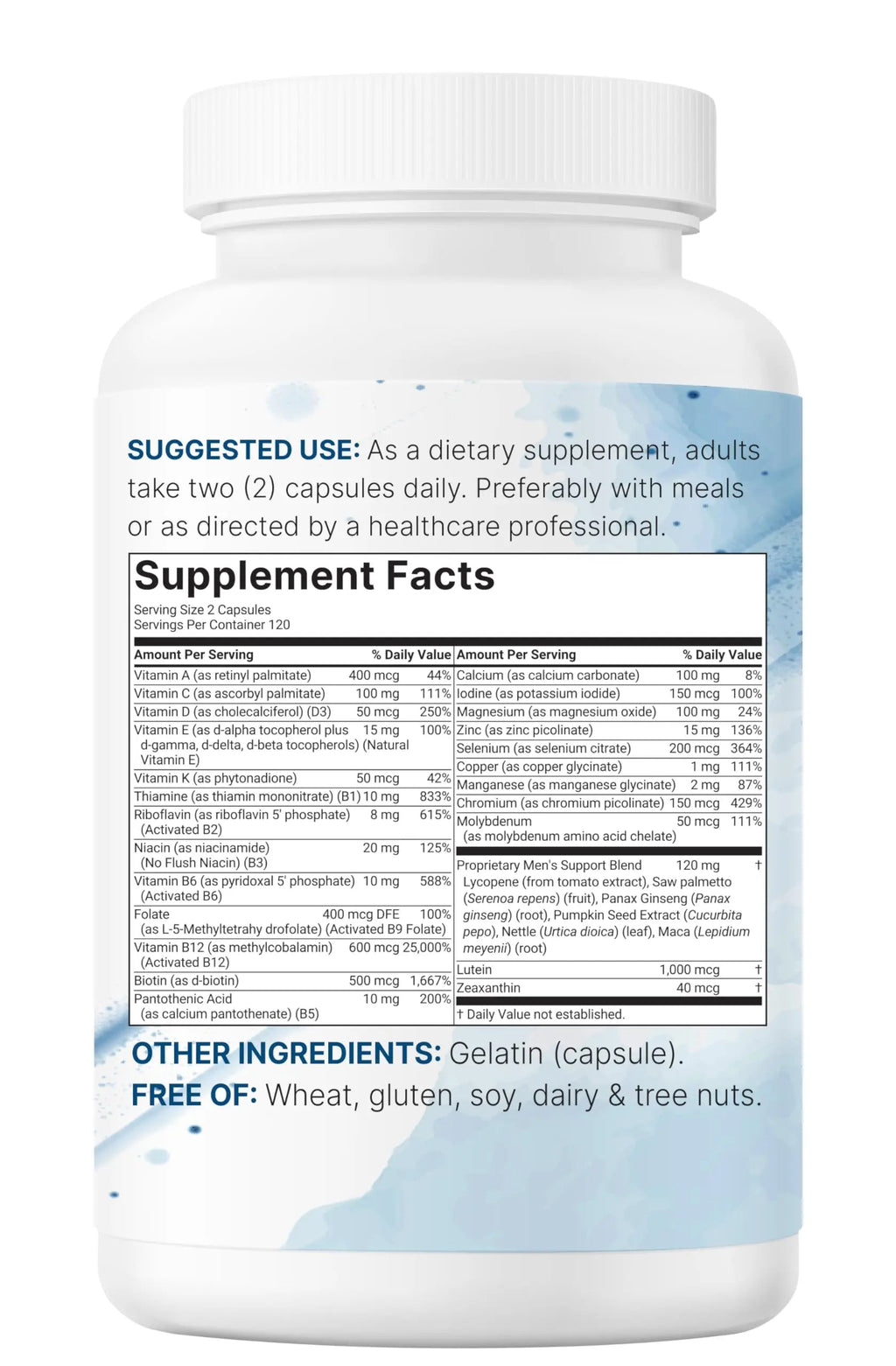 Pure Methylated Multivitamin for Men, 240 Capsules | 30 Key Nutrients with Vitamin C, D, E, B Complex + Methylfolate Micro IngredientsBuy Supplements Australia