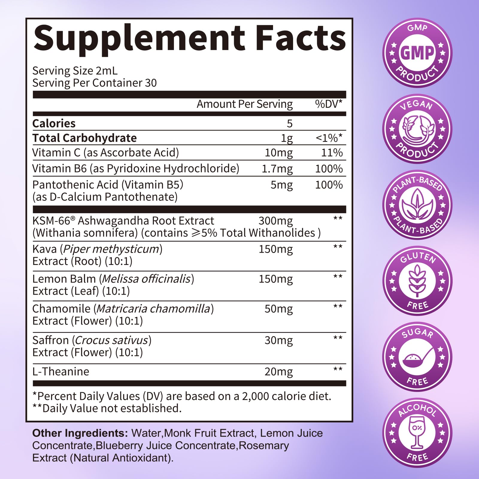 Cortisol Supplements for Women, Cortisol Reducer Manager Detox with KSM-66® Ashwagandha, Kava, Lemon Balm & Vitamin C B5 B6, Lower Cortisol, Hormone Harmony Liquid Drops, 2 FL.OZ, Blueberry Flavor LukareeBuy Supplements Australia