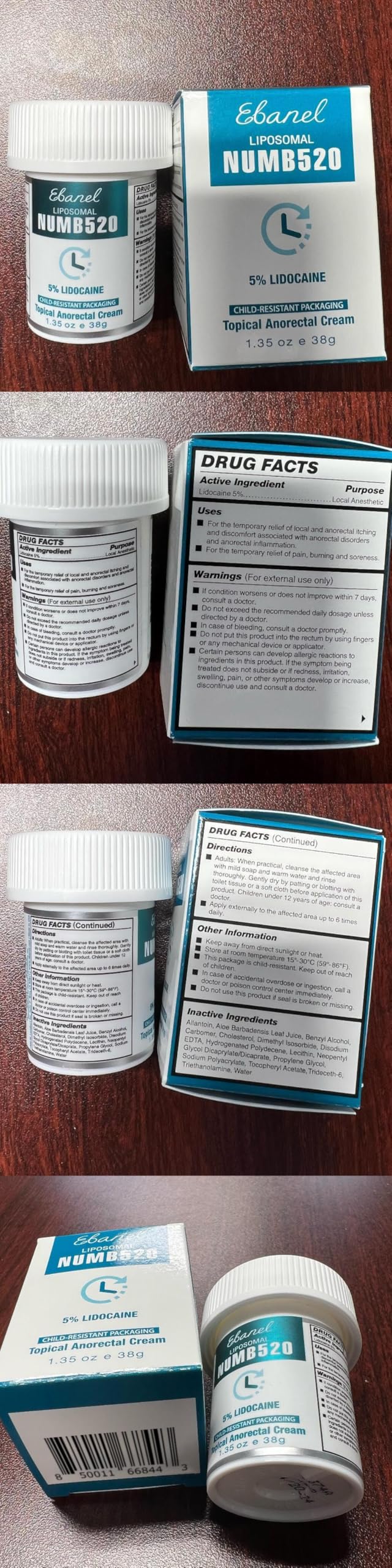 Ebanel Bundle of Lidocaine Numbing Cream, and Numbing Spray Ebanel buy supplements Au