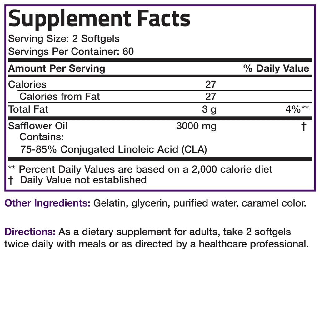 Bronson CLA 3000 Extra High Potency Supports Healthy Weight Management Lean Muscle Mass Non-Stimulating