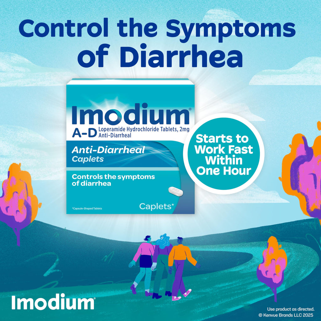 Imodium A-D Diarrhea Relief Caplets with Loperamide HCl, Anti-Diarrheal Medicine to Help Control Symptoms of Diarrhea Due to Acute, Traveler's Diarrhea, HSA/FSA Eligible, 24 ct Imodium buy supplements Au
