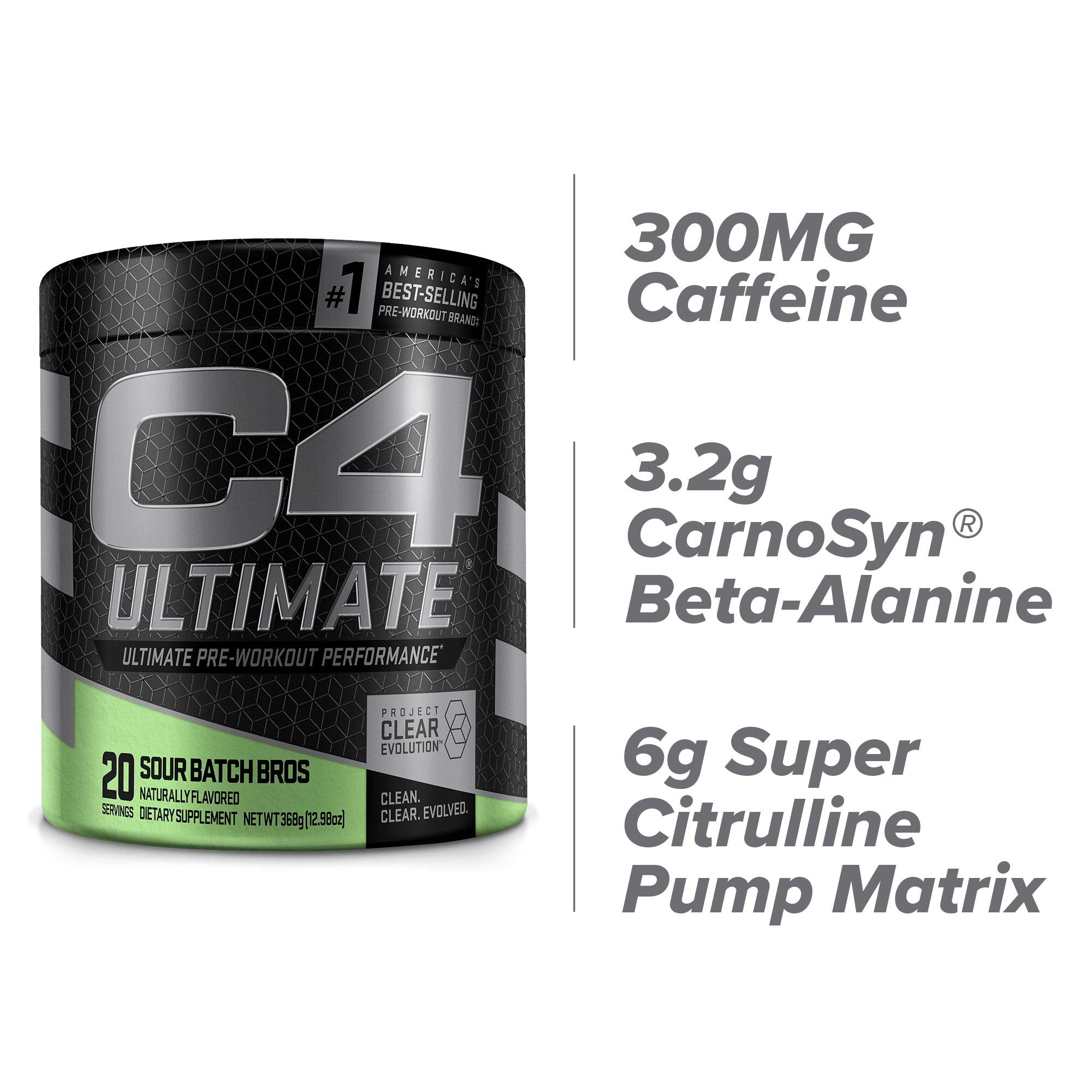 Cellucor C4 Ultimate Pre Workout Powder Sour Batch Bros - Sugar Free Preworkout Energy CellucorBuy Supplements Australia