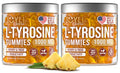 2 Pack - JOYLI L-Tyrosine Gummies 1000MG – Sugar-Free Vegan Focus Supplement & Mood Support for Kids & Adults – 500mg Per Gummy – Sleep Gummies for Memory, Energy & Wellness – 60 Pcs per Pack JOYLI NutritionBuy Supplements Australia