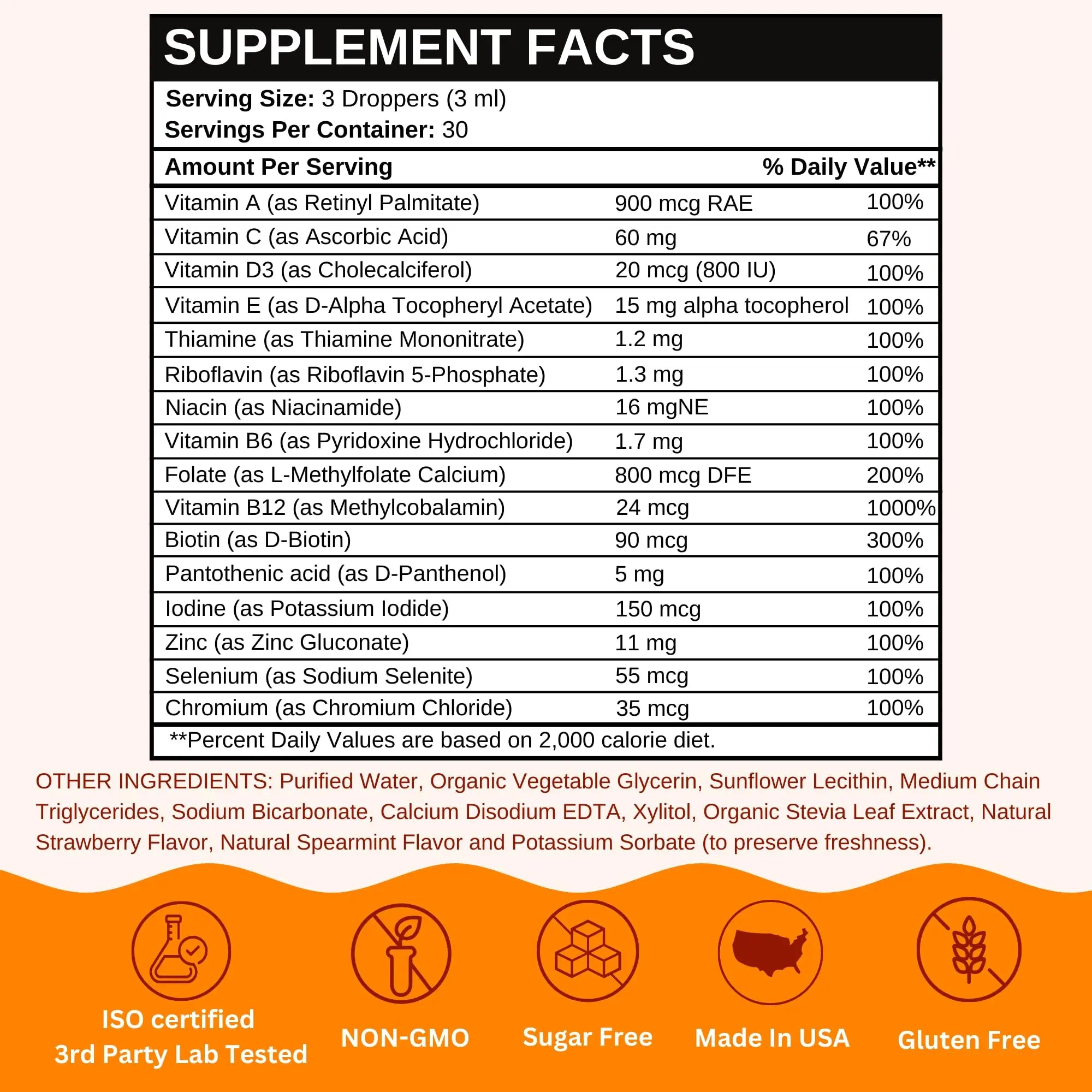 Vitaminally Women’s 50+ Liposomal Liquid Multivitamin – 16 Essential Vitamins & Minerals for Energy, Bone & Immune Support Vitaminally