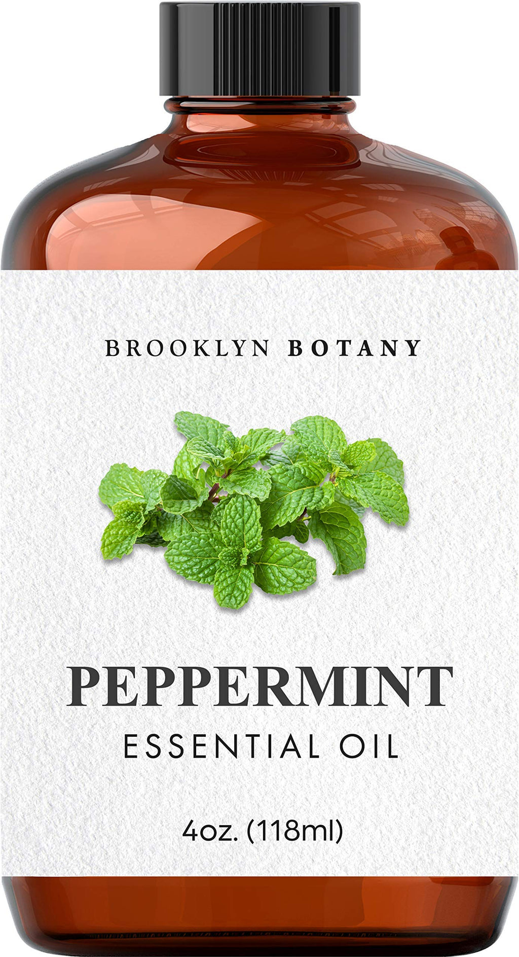Brooklyn Botany Peppermint Essential Oil - Huge 4 Fl Oz - 100% Pure and Natural - Premium Grade Brooklyn BotanyBuy Supplements Australia
