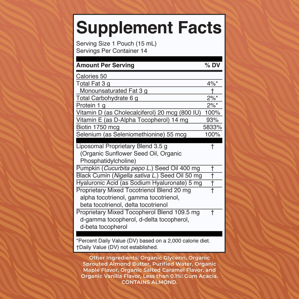 MaryRuth Organics Hair Growth Vitamins, Sugar & Gluten Free, Liquid Hair Vitamins with Vitamin D3, Vitamin E Biotin Hyaluronic Acid, Selenium for Hair & Skin Care Vegan, Non-GMO, 14-0.5 Fl Oz Pouches MARYRUTH'SBuy Supplements Australia