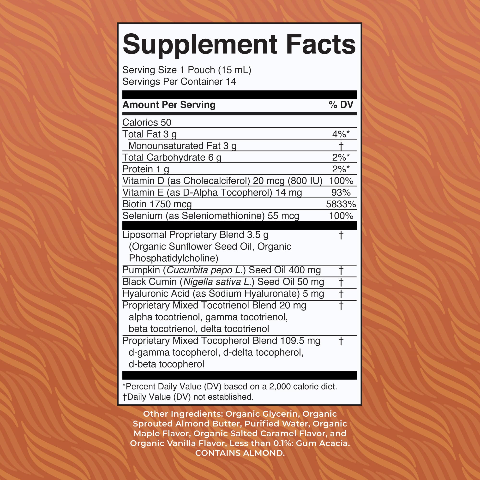 MaryRuth Organics Hair Growth Vitamins, Sugar & Gluten Free, Liquid Hair Vitamins with Vitamin D3, Vitamin E Biotin Hyaluronic Acid, Selenium for Hair & Skin Care Vegan, Non-GMO, 14-0.5 Fl Oz Pouches MARYRUTH'SBuy Supplements Australia