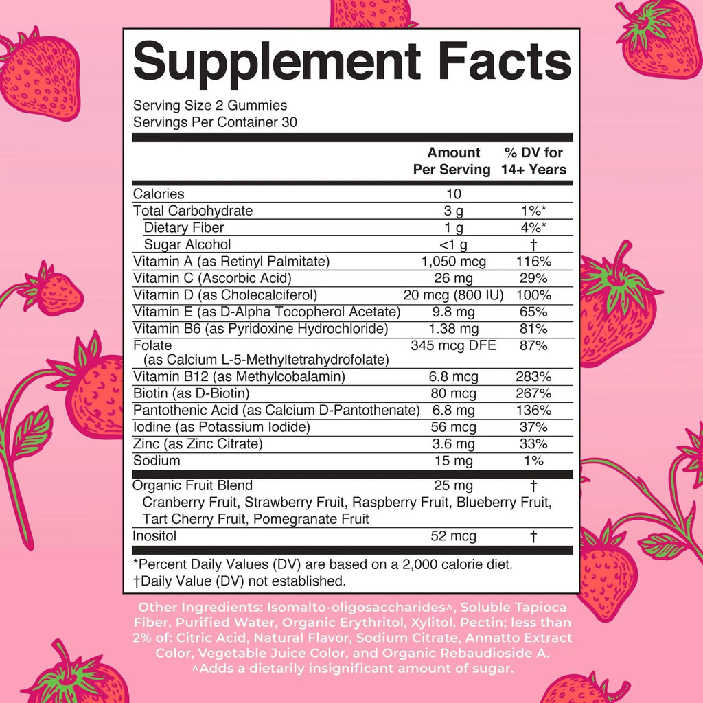 MaryRuth's Multivitamin Gummies for Women (Strawberry) & Liquid Nighttime Multimineral (Coconut, 15.22oz) | Clean Label Project Verified MARYRUTH'S