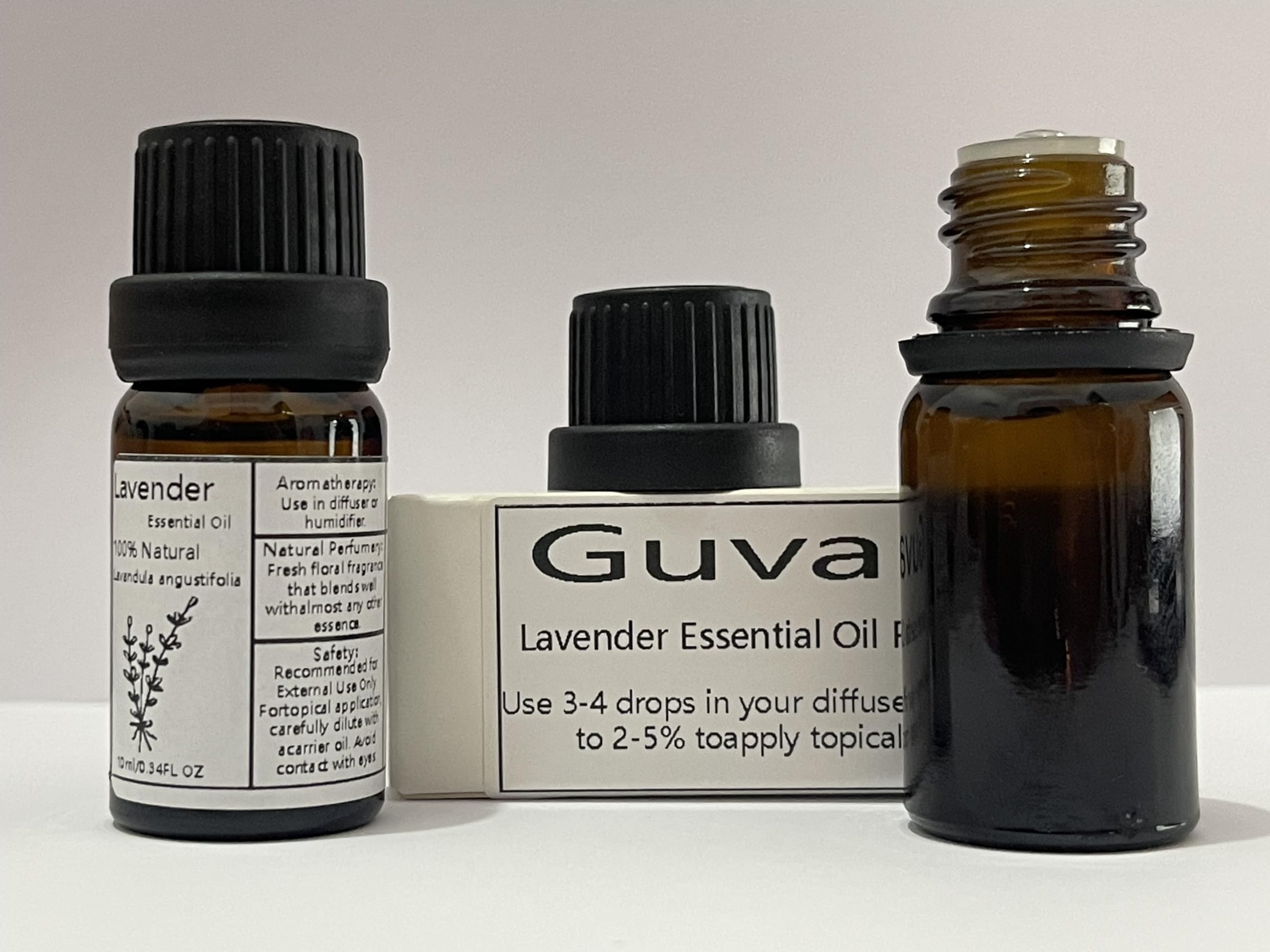 Guvar Lavender Essential Oil Pure for Diffuser for Aromatherapy and Home 100% Pure Natural Extraction GuvarBuy Supplements Australia