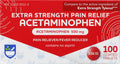 Rite Aid Extra Strength Acetaminophen Easy Tabs Tablets, 500 mg - 100 Count | Pain Reliever & Fever Reducer | Migraine Relief Products | Joint Pain Relief | Muscle Pain Relief | Menstrual Pain Relief Rite AidBuy Supplements Australia