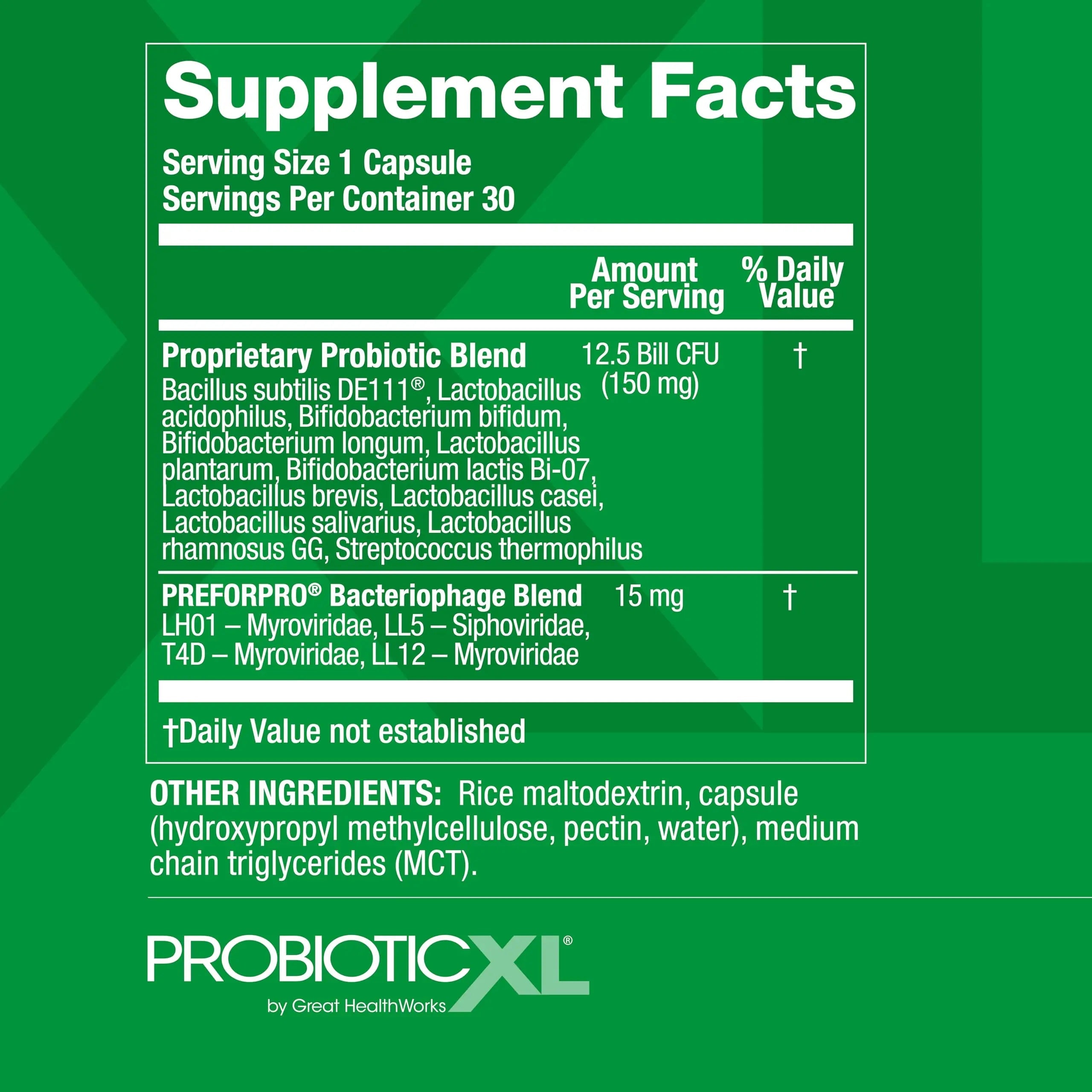 OmegaXL ProbioticXL - Probiotic & Prebiotic, Shelf Stable - Blend 11 Strains - Promote Healthy Gut Flora Growth, 12.5 Billion CFU - Non-GMO, Gluten-Free - 30 Veggie Caps OmegaXL buy supplements Au