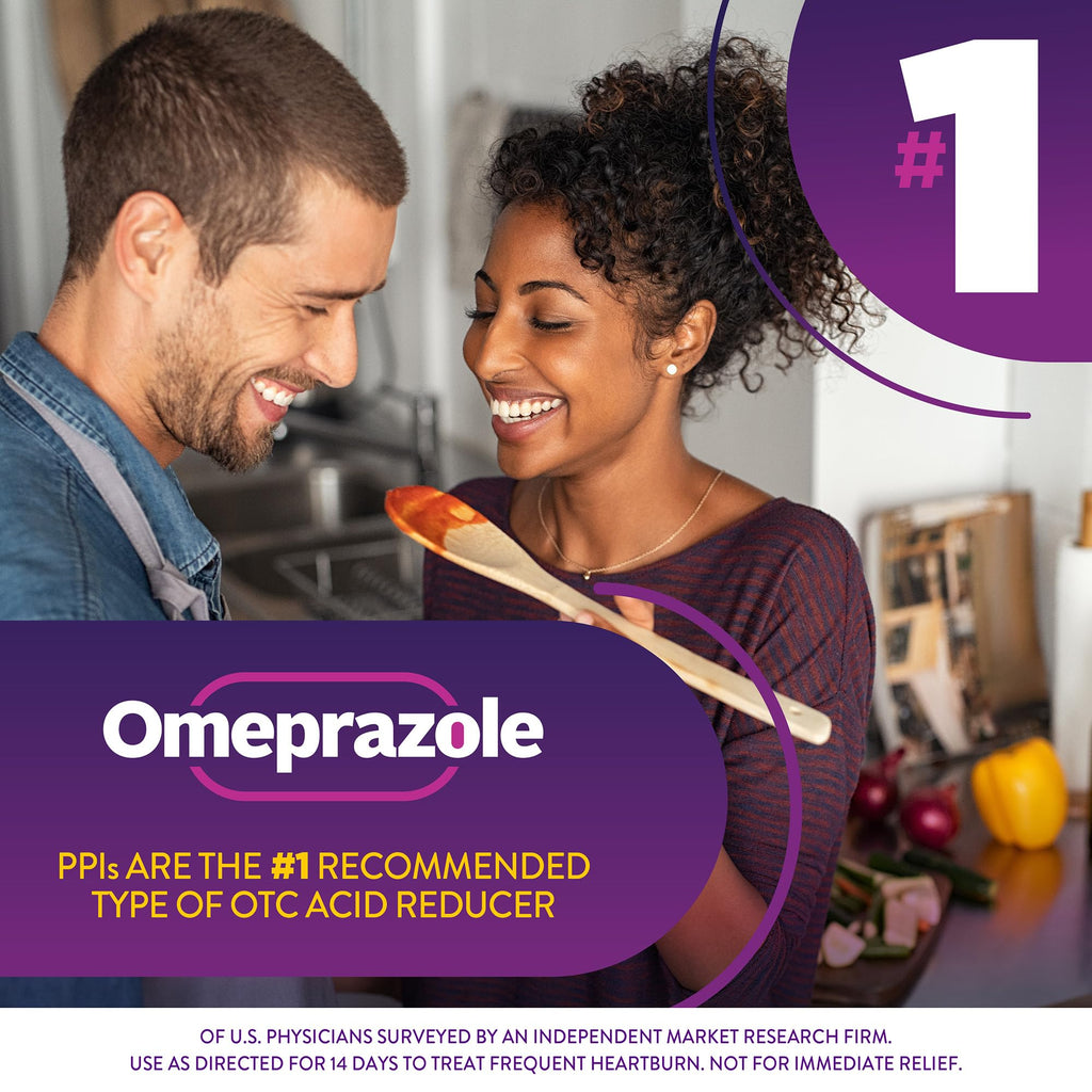 GoodSense Omeprazole Delayed Release Orally Disintegrating Tablets 20 mg, Strawberry Flavor, Dissolve Tabs, Treats Frequent Heartburn, Acid Reducer, Heartburn Medicine, 42 Tablets GoodSense buy supplements Au