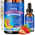 Magnesium Glycinate Liquid for Kids - with L-Theanine Omega-3, Vitamin B6, D3, Zinc - Kids Magnesium Drops for Sleep, Relaxation