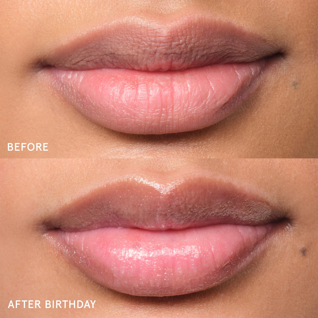 Glossier Balm Dotcom Hydrating Lip Balm - Universal Salve, Up to 12Hr Moisture - Lanolin, Beeswax & Castor Oil for Dry Lips, Cuticles & Skin - Birthday, Clear Soft Shimmer, 15ml GlossierBuy Supplements Australia