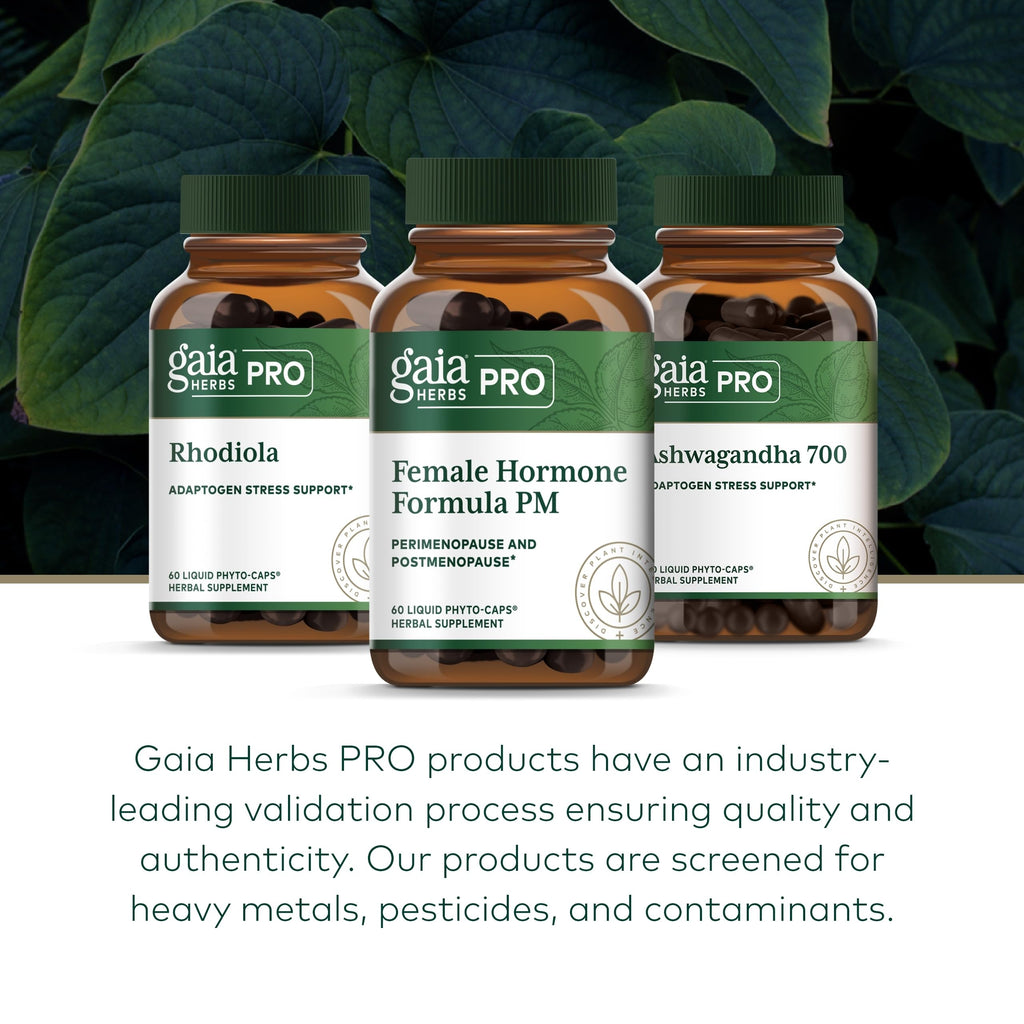 Gaia Herbs Pro Female Hormone Formula PM - Women's Health Supplement for Menopause & Sleep Support - Black Cohosh & St. John's Wort - Vegan, Soy-Free & Gluten-Free - 60 Liquid Phyto-Caps (30 Servings) Gaia Herbs PROBuy Supplements Australia