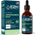 E2H Ashwagandha Liquid Drops - All-Natural Ashwagandha Supplement for Stress Relief and Mood Enhancer- Organic Ashwagandha Root Extract Effective Cortisol Manager | Non-GMO, Vegan | 2 Fl Oz E2H EARTH TO HUMANSBuy Supplements Australia