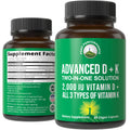 Peak Performance Advanced Vitamin D 2000 IU with All 3 Types of Vitamin K Vitamin D3 and Vitamin K2, K1, MK-7 (MK7), MK4 Supplements - 60 Small and Easy to Swallow Vegetable Pills Peak PerformanceBuy Supplements Australia