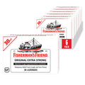 Fisherman's Friend Original Extra Strong Cough Lozenges (38 Drops x 6-Pack), 10mg Natural Menthol, Cooling Relief from Sore Throat, Persistent Cough & Everyday Irritation, Vegan & Gluten-Free Fisherman's Friend buy supplements Au