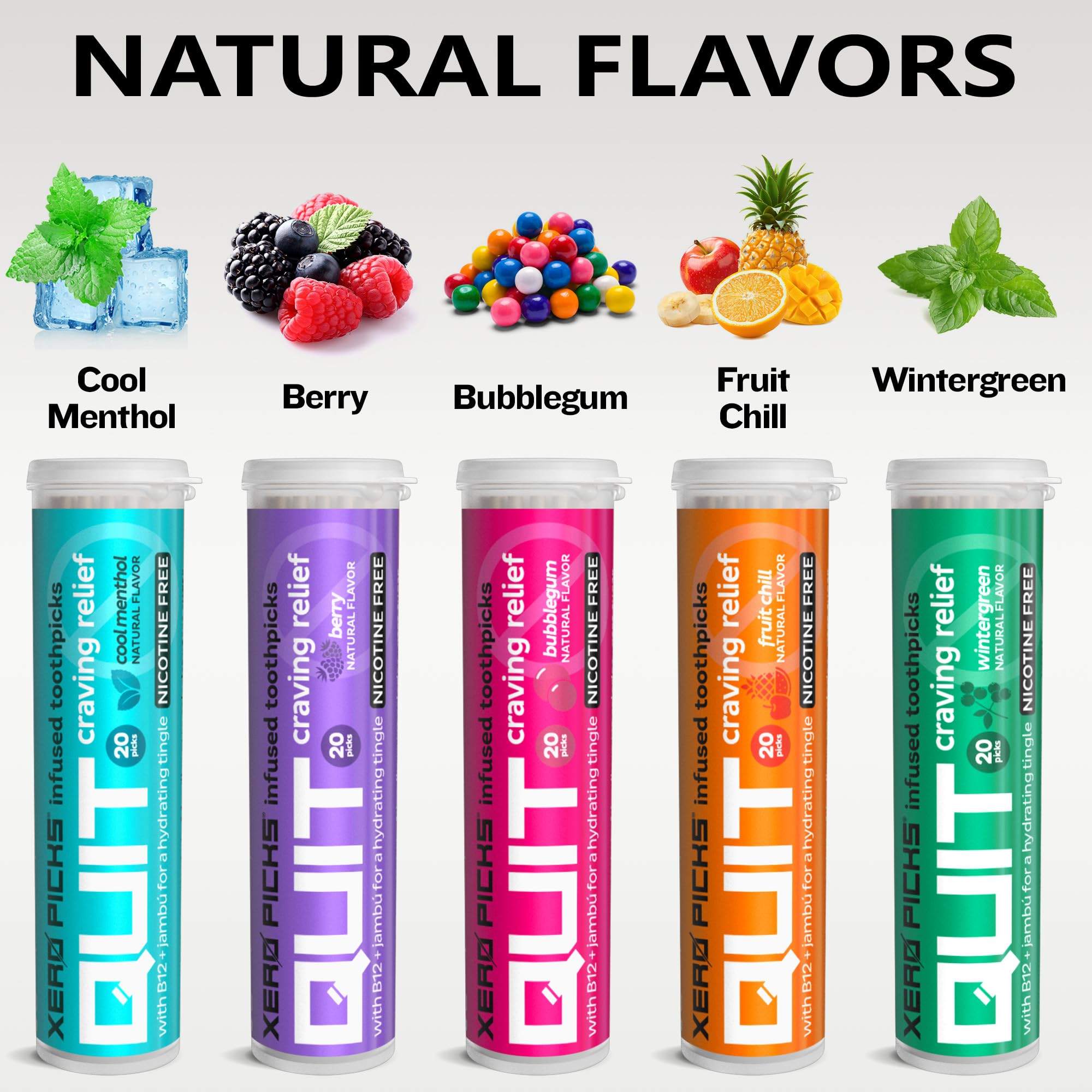 Xero Picks Infused Flavored Toothpicks to Help Quit Smoking - Nicotine Xero PicksBuy Supplements Australia