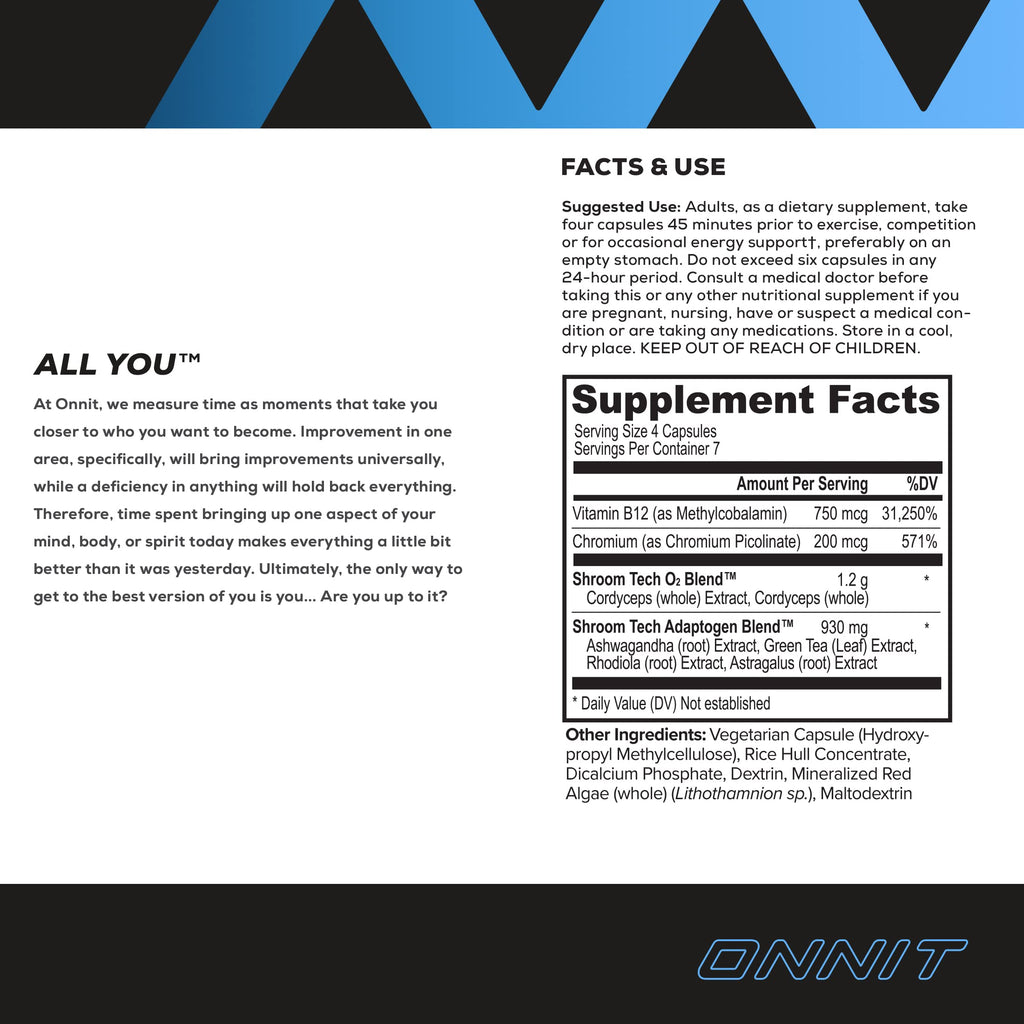 Onnit Shroom Tech SPORT: Clinically Studied Preworkout Supplement with Cordyceps ONNITBuy Supplements Australia