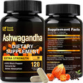 7000mg Ashwagandha Supplements Powder (20:1 Root Extract), 120 Organic Ashwagandha Capsules for Women & Men, Black Pepper & BioPerine for Absorption, Non GMO, Third-Party Tested, Gluten Free SoundHealthBuy Supplements Australia