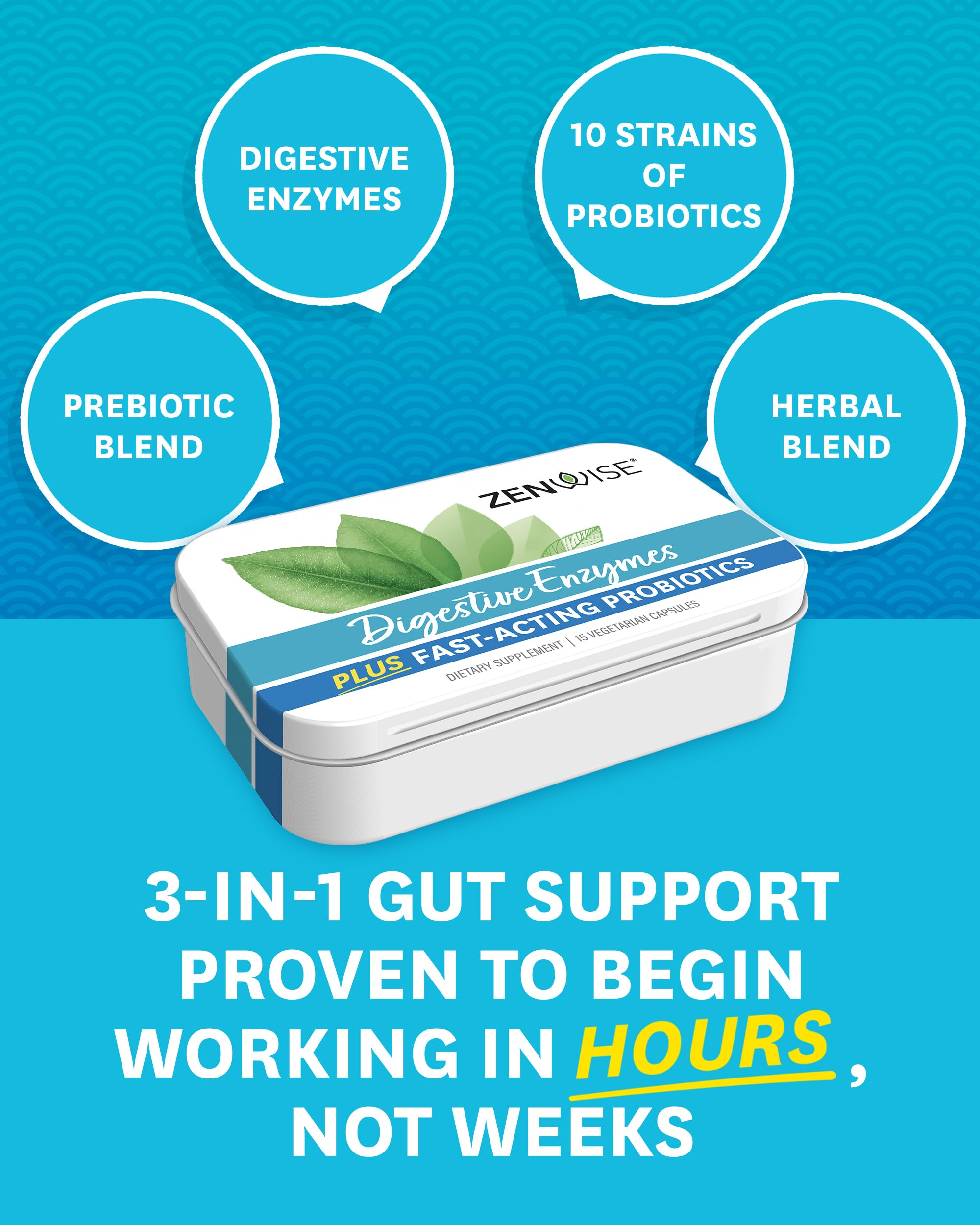 Zenwise Digestive Enzymes - Probiotic Multi Enzyme with Probiotics, 45 ct Zenwise HealthBuy Supplements Australia