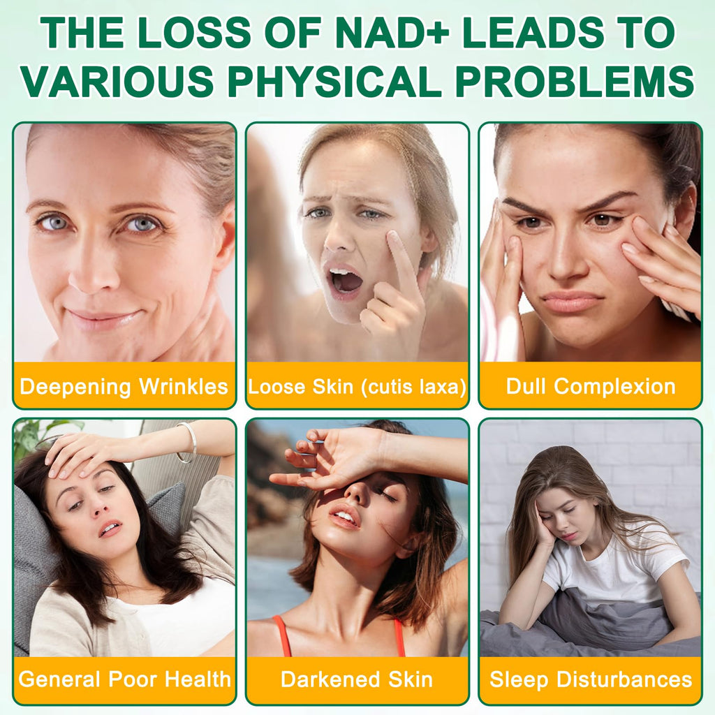 NAD Supplement 120 Capsules, Liposomal Nicotinamide Riboside, Resveratrol, Quercetin, NAD Nicotinamide Riboside Resveratrol 910mg for Women & Men, NAD Supplement for Anti Aging and Cell Regeneration KZUOBuy Supplements Australia