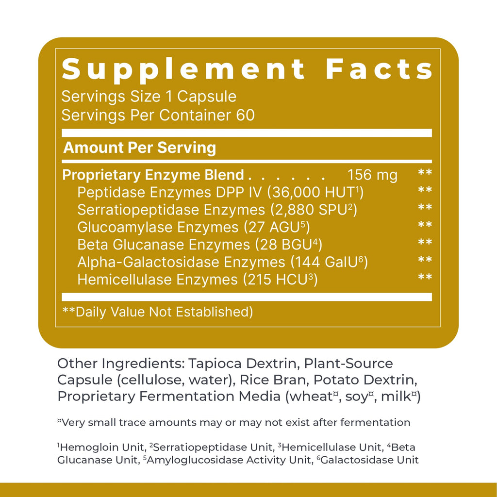 Premier Research Labs Digestase-SP - Enzymes for Digestion, Fermented Digestive Enzymes for Women & Men, Gut Health Support Pills with Peptidase, Hemicellulase - 60 Vegetarian Capsules Premier Research LabsBuy Supplements Australia
