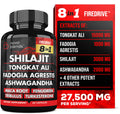 Shilajit 3000mg Tongkat Ali 15,000mg Fadogia Agrestis 1000mg Maca Root 2000mg Ashwagandha 4000mg Fenugreek 1500mg Tribulus Terrestris 500mg Turkesterone 500mg, 8-in-1 Supplement Blend for Men Novo BlendsBuy Supplements Australia