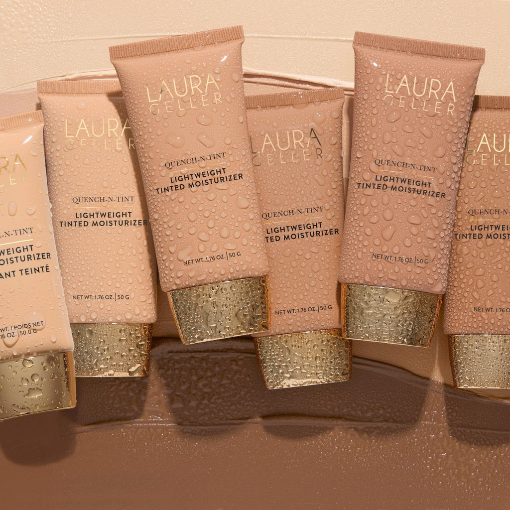 LAURA GELLER NEW YORK Quench-n-Tint Tinted Moisturizer - Sheer to Light Buildable Coverage - Natural Glow Finish - Lightweight Formula with Hyaluronic Acid, 04 Medium LAURA GELLER NEW YORKBuy Supplements Australia