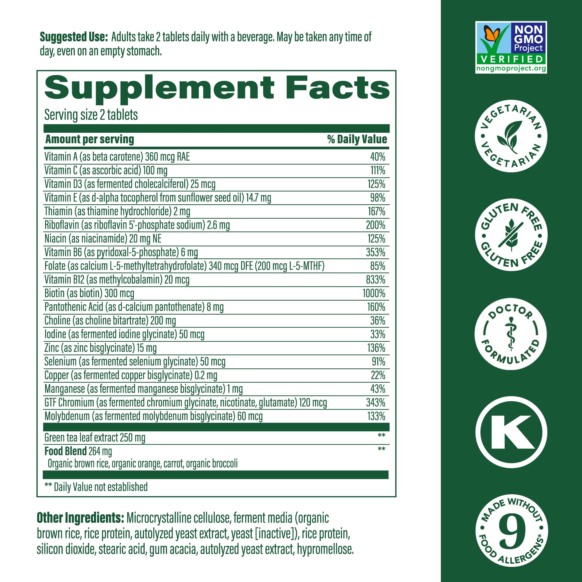 MegaFood, Multi for Women 55+, Supports Optimal Health and Wellbeing, Multivitamin and Mineral Dietary Supplement, Gluten Free, Vegetarian, 60 tablets (30 servings) MegaFoodBuy Supplements Australia