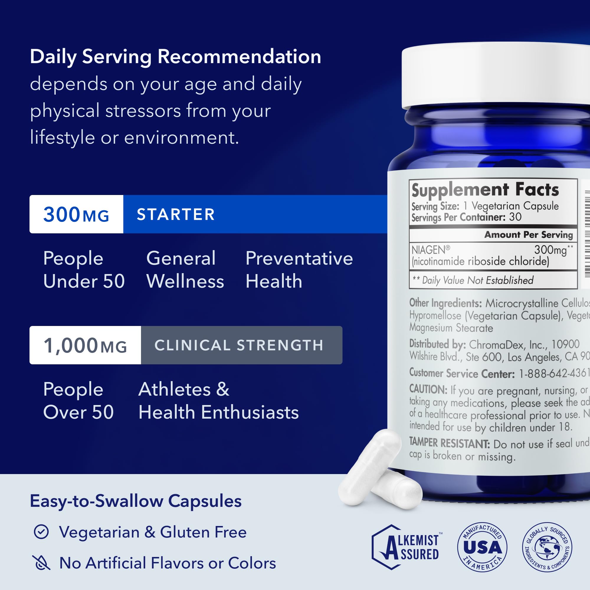 TRU NIAGEN Patented NAD Supplement for Brain Function, Anti Aging & Cell Regeneration, 300mg Niagen, 30 Servings | Supports Cellular Energy, Muscle | Nicotinamide Riboside (NR) Take 1 Daily | 2 Bottle TRU NIAGENBuy Supplements Australia