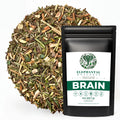 Elephantal Wellness Premium Brain Herbal Tea | Nootropic Focus & Mental Clarity with Ginkgo, Bacopa, Gotu Kola & Rosemary | Non-GMO, Caffeine-Free Coffee Alternative, Handmade Loose Leaf Blend, 2oz Loose Leaf, 20 Servings Elephantal WellnessBuy Supplements Australia