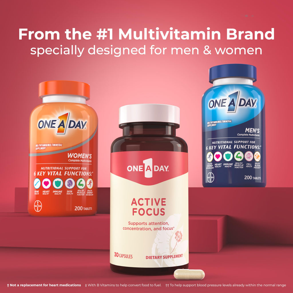 ONE A DAY Bundle Multivitamin for Men 200 Count Tablets Active Focus Supplement ONE A DAYBuy Supplements Australia
