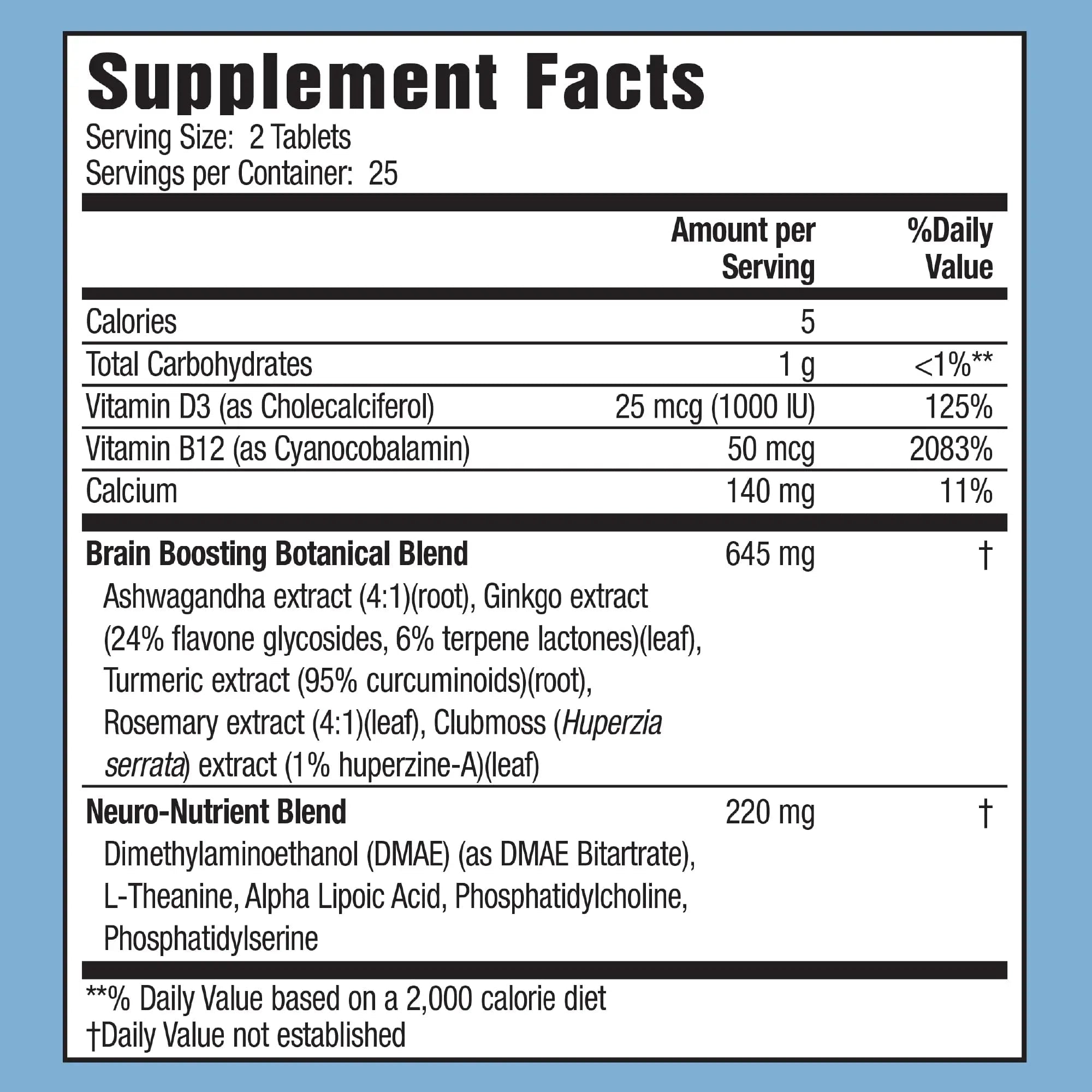 Applied Nutrition Healthy Brain All-Day Focus - 50 Tablets - Powerful 3-in-1 Brain Booster with Turmeric Extract - 25 Servings Applied NutritionBuy Supplements Australia