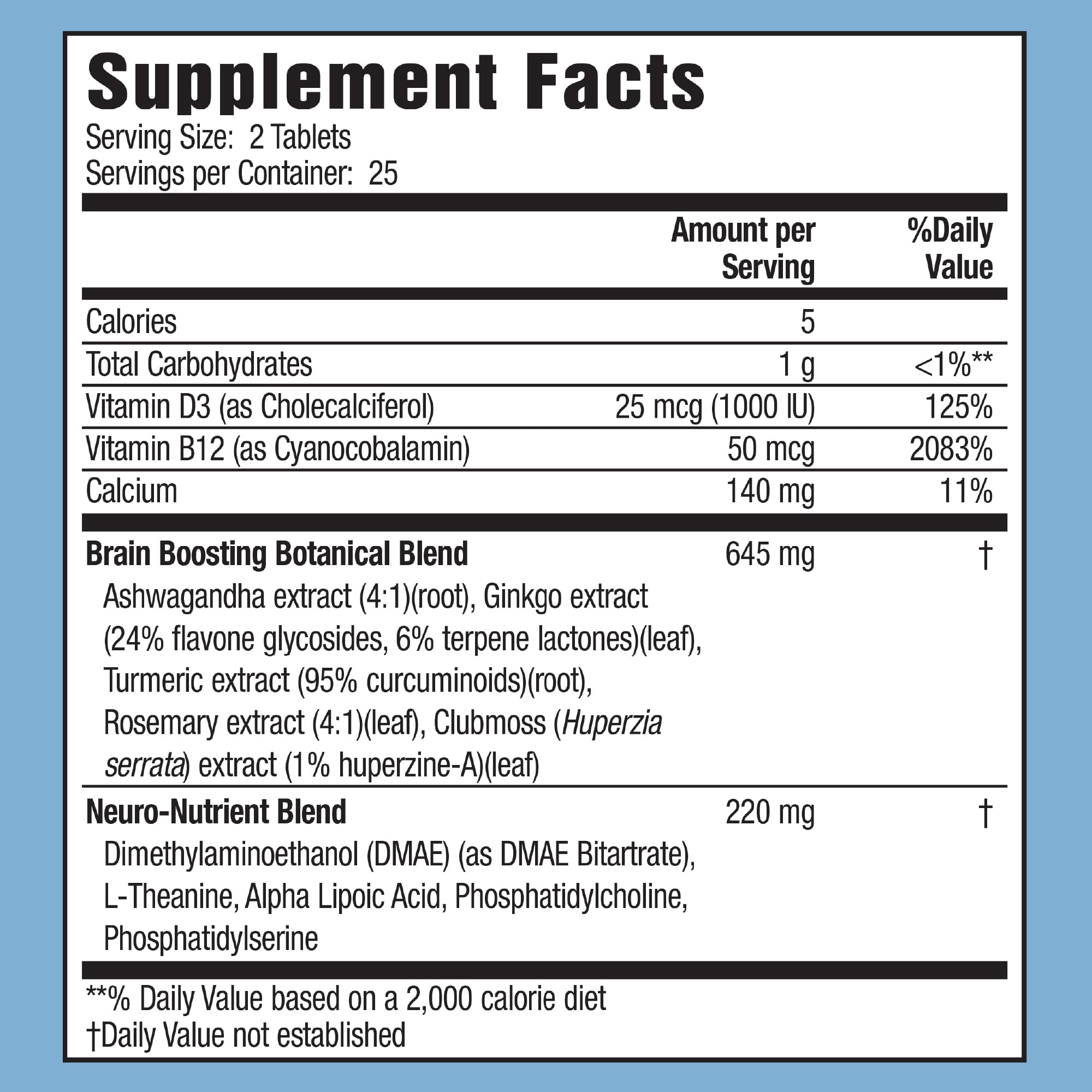 Applied Nutrition Healthy Brain All-Day Focus - 50 Tablets - Powerful 3-in-1 Brain Booster with Turmeric Extract - 25 Servings Applied NutritionBuy Supplements Australia