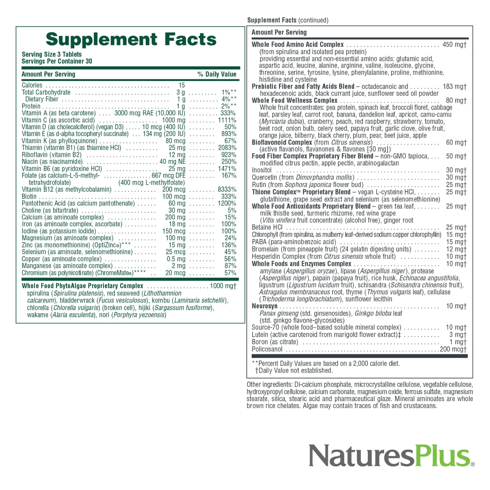 NaturesPlus Ultra Source of Life Multivitamin - 90 Tablets - Supports Immune Health, Energy & Overall Well-Being - with Lutein & Vitamin D3 Aus Healthcare