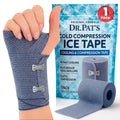 Dr Pat's Ice Tape - Cooling Bandage Wrap Athletic Tape - Compression Instant Cold Compress Wrap with Menthol - Elastic, Athletic for Sore Muscles, Pain Relief Now, Swelling, Recovery, Sports Dr. Pat's buy supplements Au