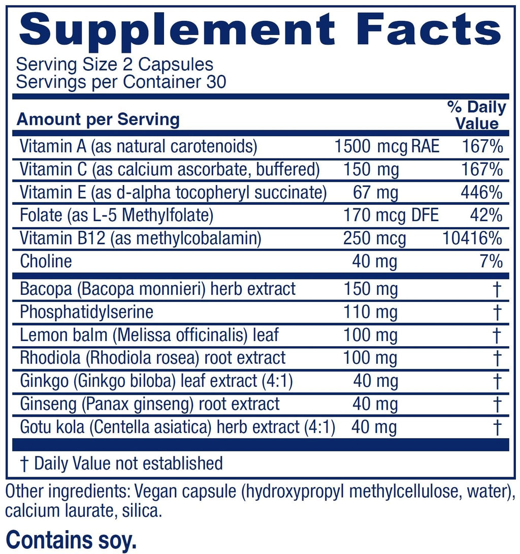 Vitanica MindBlend, Brain Support, Vegan, 60 Capsules Vitanica buy supplements Au