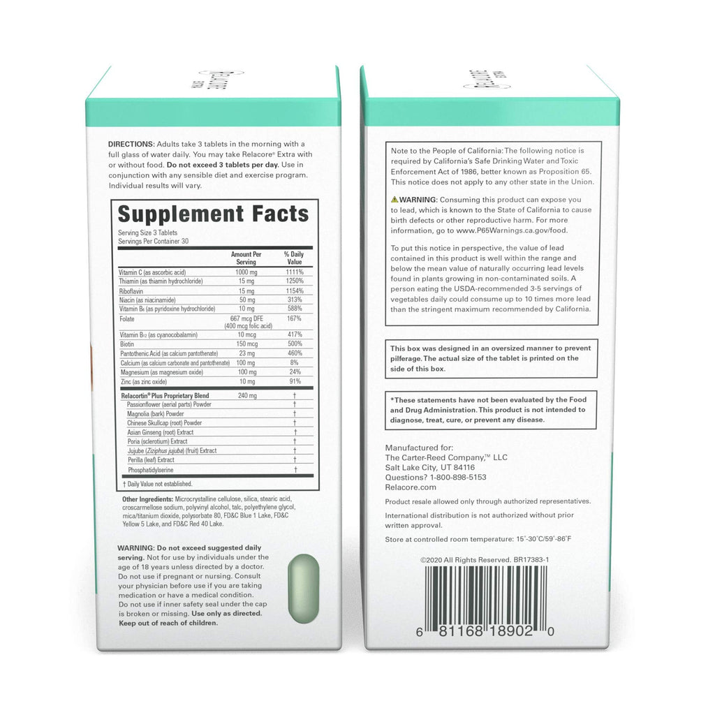 Relacore Extra Maximum Strength Stress-Mitigating Compound - Stress Relief Supplements RelacoreBuy Supplements Australia